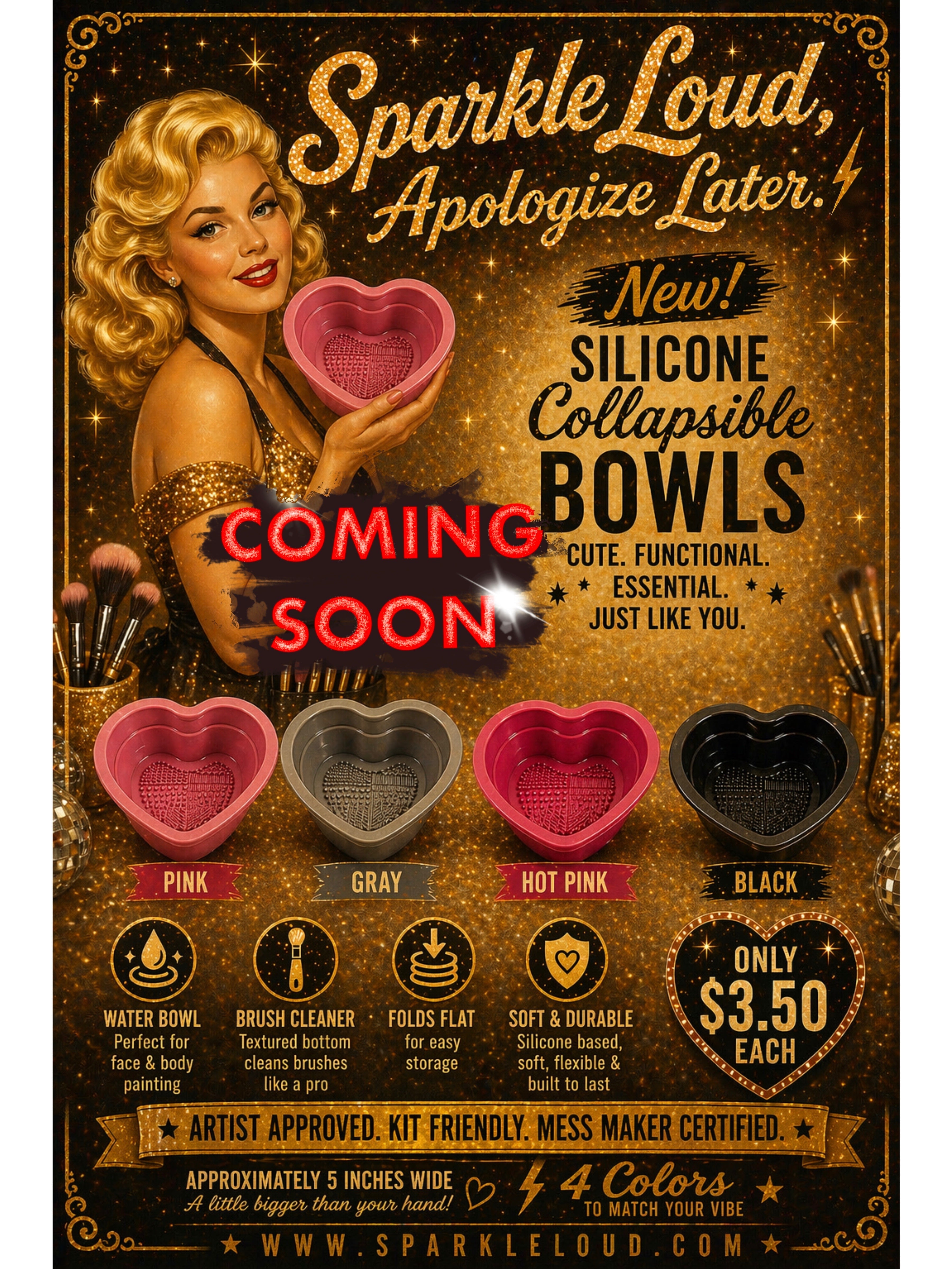 New Product Silicone Heart Bowl